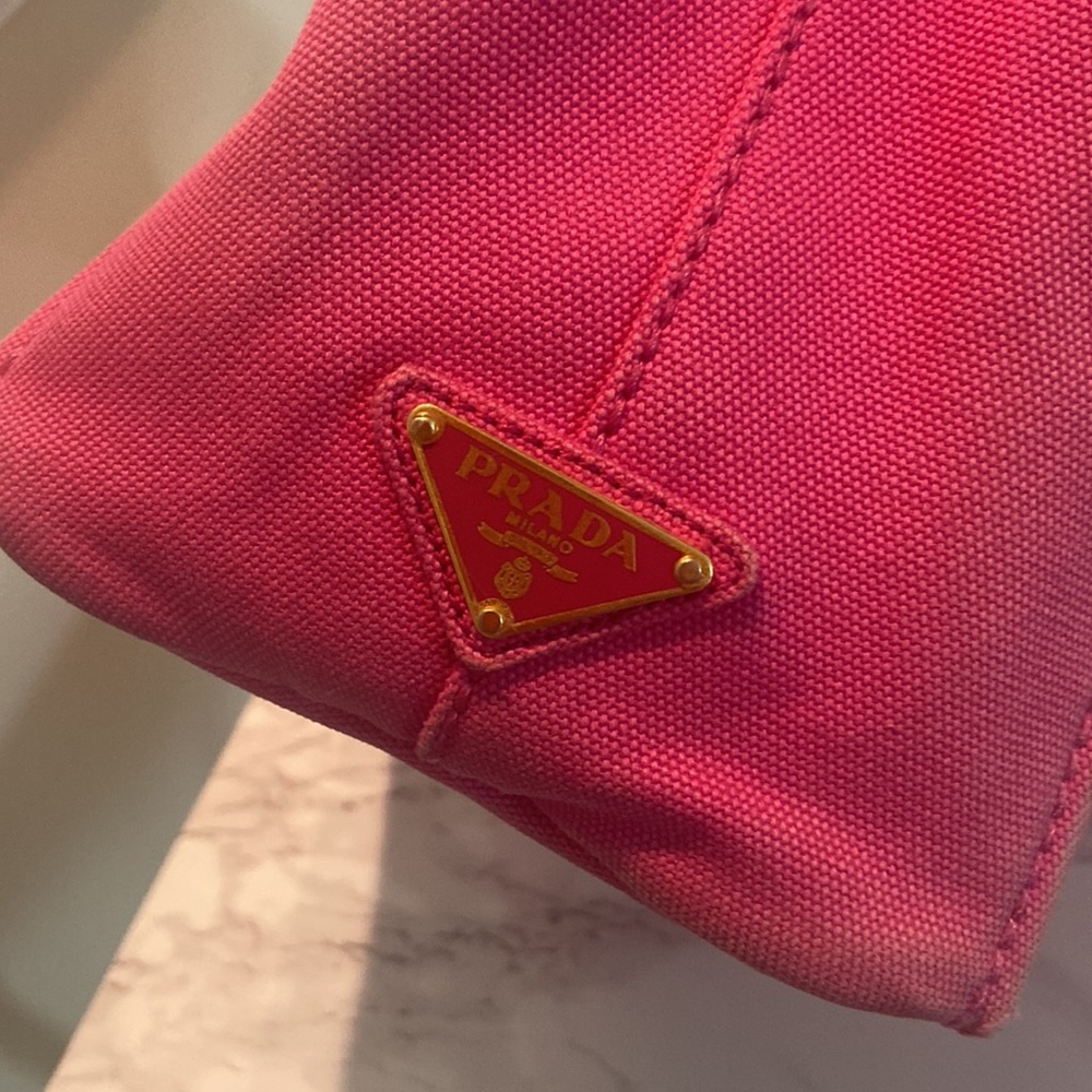 🇮🇹PRADA CABAS HOT PINK CROSSBODY/ TOP HANDLE - Picture 12 of 17